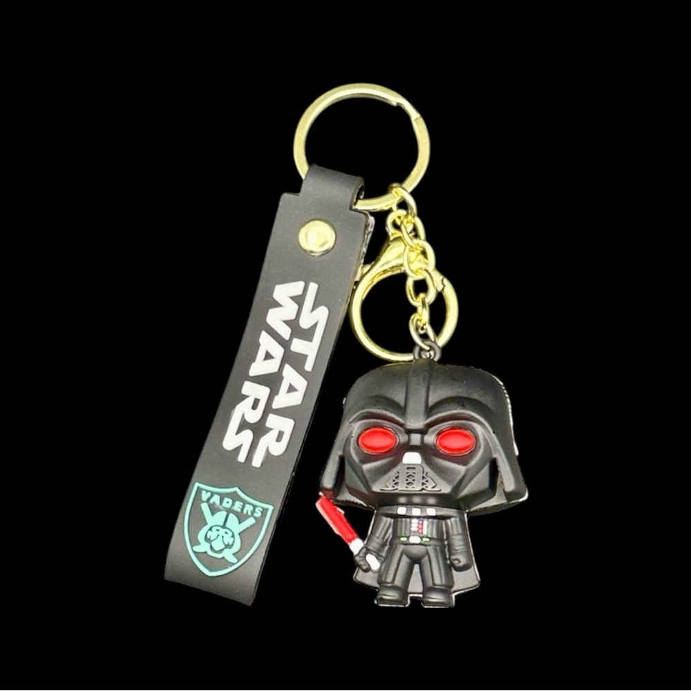 PRICE IS FIRM - Star Wars Darth Vader Black and Red Vaders Keychain with Clip